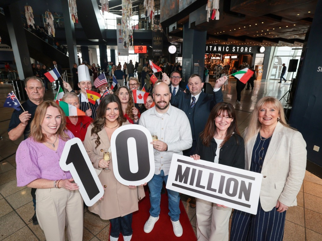 Sudbury couple named 10-millionth visitor to Titanic Belfast in Northern Ireland