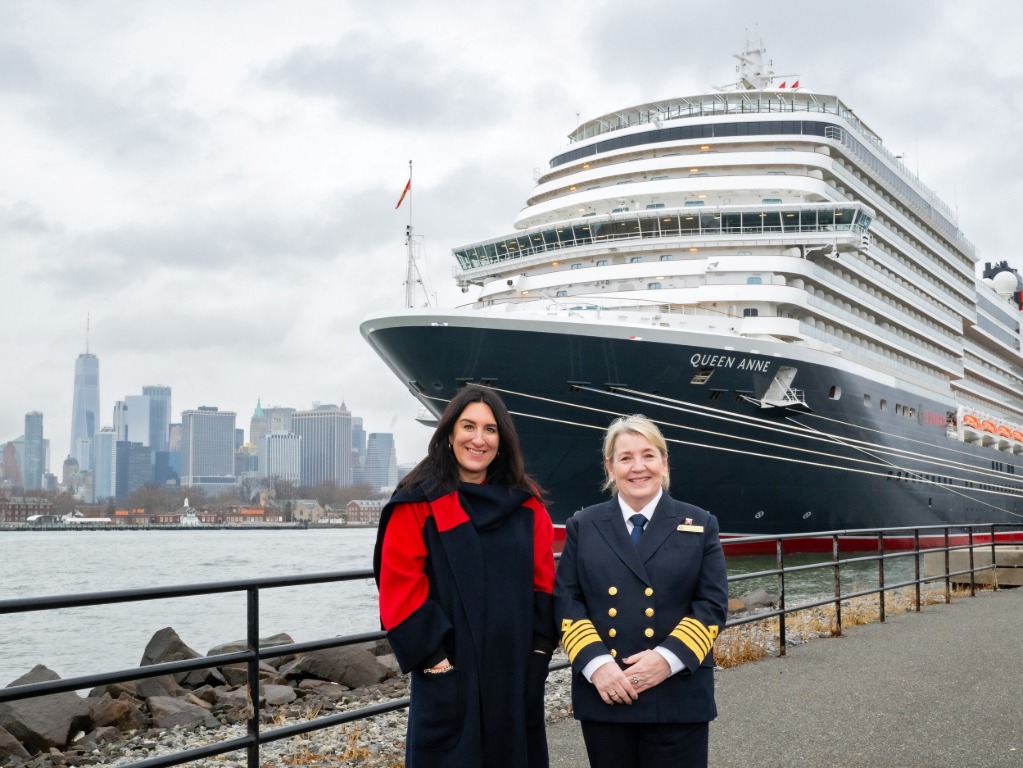 Cunard’s new ship, Queen Anne, makes New York debut